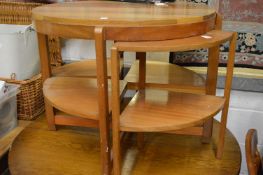 A circular nest of tables.