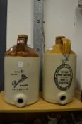 Purnell & Co, Guildford, two stoneware flagons.