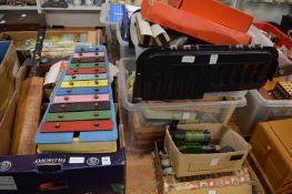 Toys, games, Hornby trains, children's tea service etc.