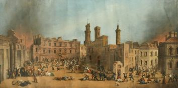 Late 18th Century Continental School, a monumental scene of European and North African figures
