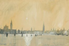 John Doyle, 'Late Afternoon Th Basino di San Marco', signed, labels verso, 6