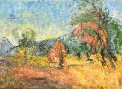 Pascal Magis (1955-2011) French, a Southern landscape view, oil on canvas, signed verso and dated