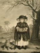 Samuel Cousins after Reynolds, 'Lady Caroline Montagu', mezzotint on laid India paper, 'First 100'