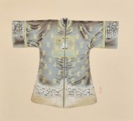Early to Mid-20th Century Chinese School, a fine study of a design for a court robe, watercolour and