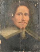 English School, a portrait of a gentleman in late 16th/17th Century dress, oil on panel, 17