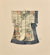 Early to Mid-20th Century Chinese School, a fine study of a design for a court robe, watercolour and