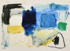 Jane Macmiadhachain, 20th Century, 'Late Summer St. Ives', mixed media on paper, signed with