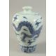A CHINESE BLUE AND WHITE DRAGON MEIPING VASE. 29.5cms high. - Image 2 of 4