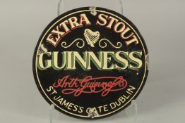 A CIRCULAR ENAMEL SIGN 