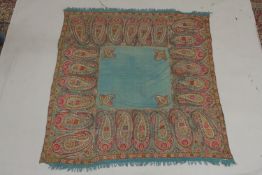 AN INDIAN KASHMIRI EMBROIDERED TEXTILE.