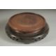 A CHINESE CARVED HARDWOOD CIRCULAR STAND, with pierced base, the stand to house a base of 14cm - Image 4 of 4
