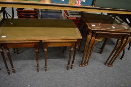 Two nests of tables.