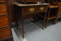 18th century oak side table.