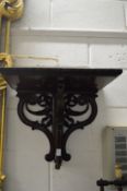 A good large carved wood wall bracket.