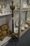 An Islamic Huqqa base converted to a lamp.