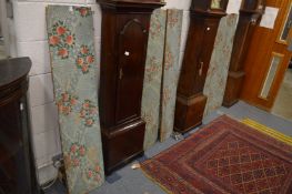 A set of six early pine boards with painted decoration.