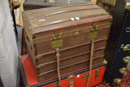 A good wood and canvas covered dome topped trunk.