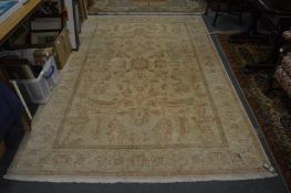 An Afghan Chobi carpet, cream ground with stylised decoration 275cm x 188cm.