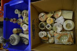 Quantity of oynx ornaments etc.