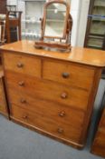 A Victorian mahogany chest of drawers.