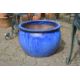 A pair of turquoise glazed planters. - Image 2 of 2