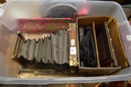 Watson & Sons, London, an early mahogany and brass bound bellow style camera.