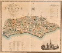 Map of the County of Sussex. From an actual Survey made in the years 1823 & 1824.by GREENWOOD, C.&
