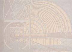 Ben Johnson (b. 1946), 'Crystal Palace', screenprint, signed and numbered 97/200, 19