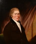 19th Century English School, a portrait of a seated gentleman, oil on canvas, 30