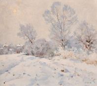 Viktor Koshevoi (20th Century), winter landscape, oil on board, signed, dated 1983, 17