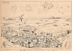 Sydney Conrad Strube (1892-1956), 'Suspense', pencil ink and crayon, signed, 14.75