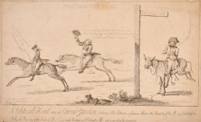 Thomas Rowlandson (1756-1827), 'Westminster Races, A Political Heat run in Covent Garden',