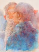 Sara Rossberg (b. 1952), 'Conversation, 2008', watercolour and acrylic, signed and dated 2008, 25