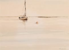 Philip Gardner (1922-1986), a group of five landscapes, watercolour, the largest 12.5