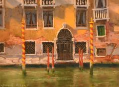 David Allen (b. 1945), 'Fading Fa ade on the Grand Canal', pastel, signed, 7