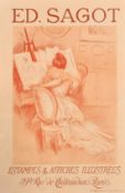 After Helleu, 'Ed. Sagot', a lithographic poster, printed by Chaix, 41