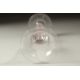 A DUTCH WINE GLASS with inverted bell bowl and coloured twist stem and knop. 6.5ins high. - Image 2 of 3