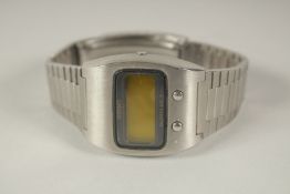 .A SEIKO QUARTZ LC WRISTWATCH. 510042, stainless steel, in a white Seiko box.