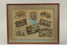 A LARGE JAPANESE COMMEMORATIVE PRINT FOR THE RUSSO-JAPANESE WAR, C.1906, with several interesting