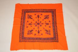 AN INDIAN EMBROIDERED TEXTILE.