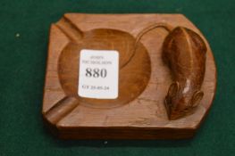 Robert Thompson of Kilburn, a Mouseman ashtray.