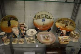 A large collection of Royal Doulton and other Dickensian decorated porcelain.