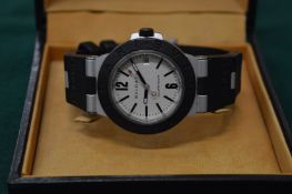 A Bulgari 'aluminium' gentleman's wristwatch with original box.