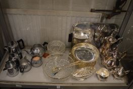 Quantity of plated items to include a four piece tea and coffee service.