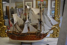 Large model ship.