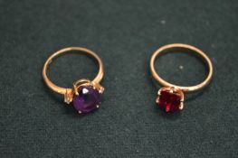 Two decorative rings.