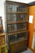 A Globe Wernicke five section bookcase.