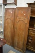 A pair of 19th century pine armoire doors.