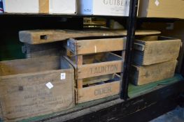 Old storage boxes.