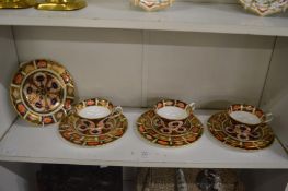 A collection of Royal Crown Derby Imari decorated porcelain.
